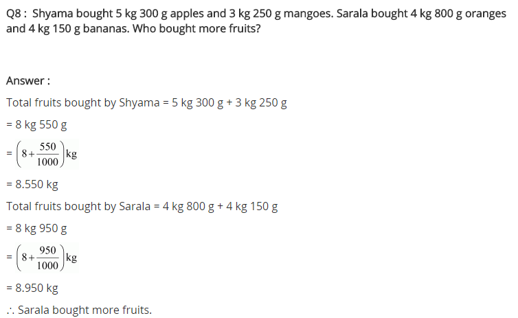 NCERT Solutions for Class 7 Maths Chapter 2 Fractions and Decimals Ex 2.5 Q8