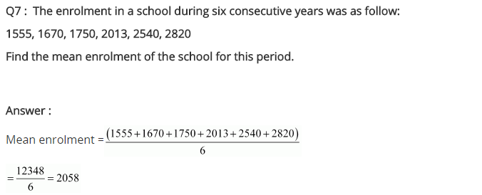 NCERT Solutions for Class 7 Maths Chapter 3 Data Handling Ex 3.1 Q7