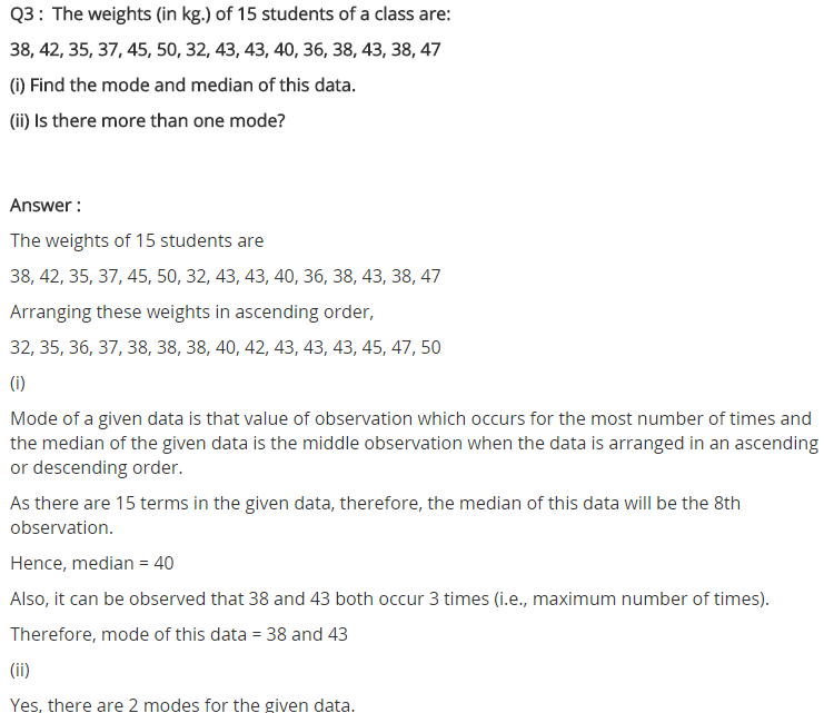 NCERT Solutions for Class 7 Maths Chapter 3 Data Handling Ex 3.2 Q3