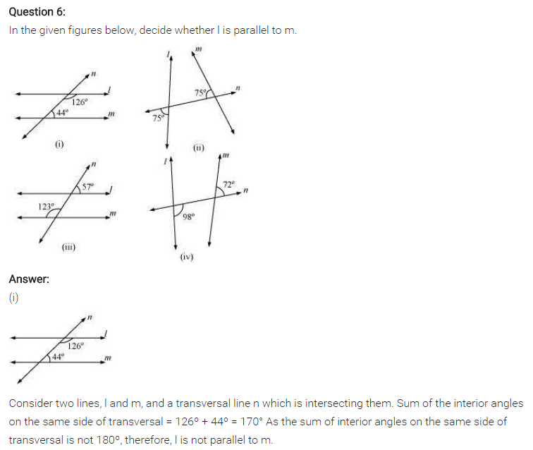 NCERT Solutions for Class 7 Maths Chapter 5 Lines and Angles Ex 5.2 Q5