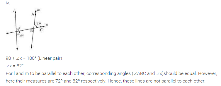 NCERT Solutions for Class 7 Maths Chapter 5 Lines and Angles Ex 5.2 Q7