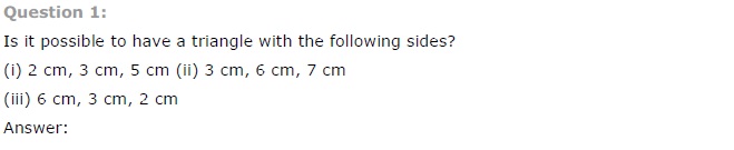 NCERT Solutions for Class 7 Maths Chapter 6 The Triangle and its Properties Ex 6.4 Q1