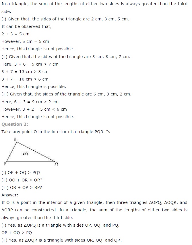 NCERT Solutions for Class 7 Maths Chapter 6 The Triangle and its Properties Ex 6.4 Q2