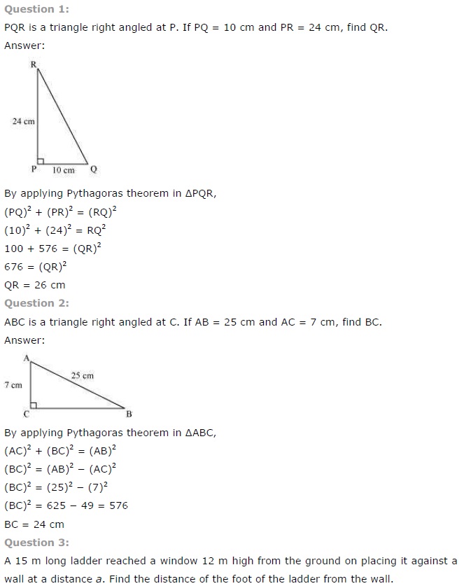 NCERT Solutions for Class 7 Maths Chapter 6 The Triangle and its Properties Ex 6.5 Q1