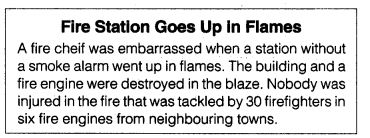 NCERT Solutions for Class 7th English Chapter 8 Fire Friend and Foe Speaking and Writing Q2