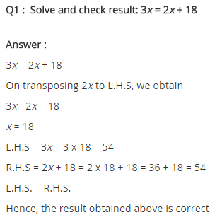 NCERT Solutions for Class 8 Maths Chapter 2 Linear Equations in One Variable Ex 2.3 q-1