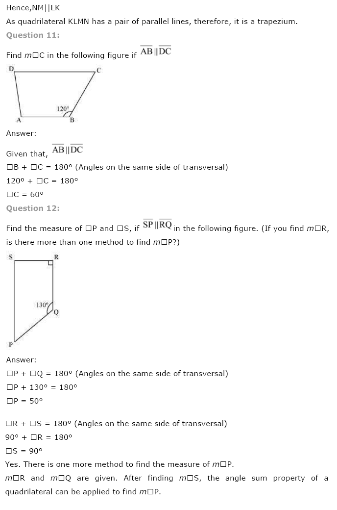 NCERT Solutions for Class 8 Maths Chapter 3 Understanding Quadrilaterals Ex 3.3 q-11