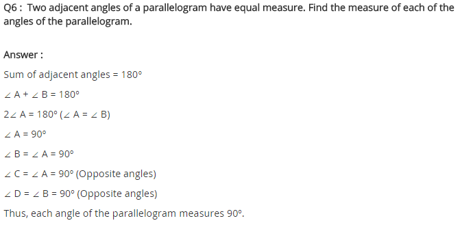 NCERT Solutions for Class 8 Maths Chapter 3 Understanding Quadrilaterals Ex 3.3 q-6