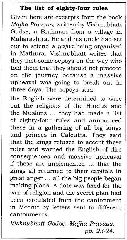 NCERT Solutions for Class 8 Social Science History Chapter 5 When People Rebel Source Based Questions Q1