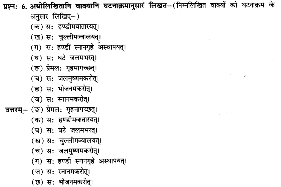 NCERT Solutions for Class 8th Sanskrit Chapter 6 प्रेमलस्य प्रेमल्याश्च कथा 5