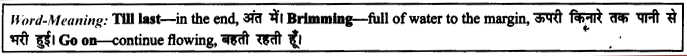 NCERT Solutions for Class 9 English Literature Chapter 6 The Brook Para Phrase Q3