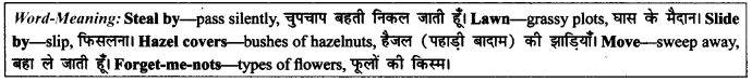NCERT Solutions for Class 9 English Literature Chapter 6 The Brook Para Phrase Q9