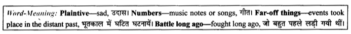 NCERT Solutions for Class 9 English Literature Chapter 8 The Solitary Reaper Paraphrase Q5