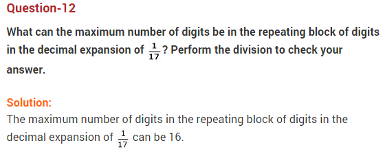 NCERT Solutions for Class 9 Maths Chapter 1 Number Systems Ex 1.3 q12