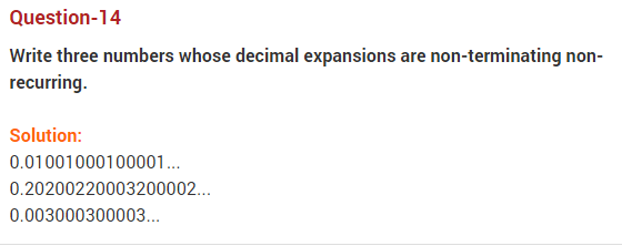 NCERT Solutions for Class 9 Maths Chapter 1 Number Systems Ex 1.3 q14