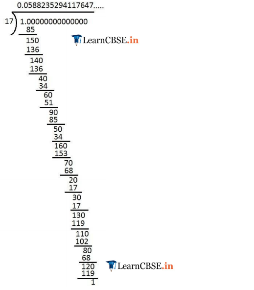 NCERT Solutions for Class 9 maths Chapter 1 Exercise 1.3 Hindi medium