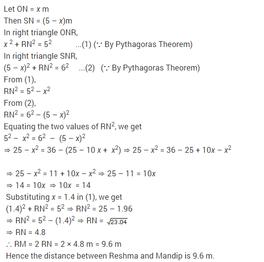 NCERT Solutions for Class 9 Maths Chapter 10 Circles Ex 10.4 A10.2
