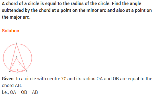 NCERT Solutions for Class 9 Maths Chapter 10 Circles Ex 10.5 A2