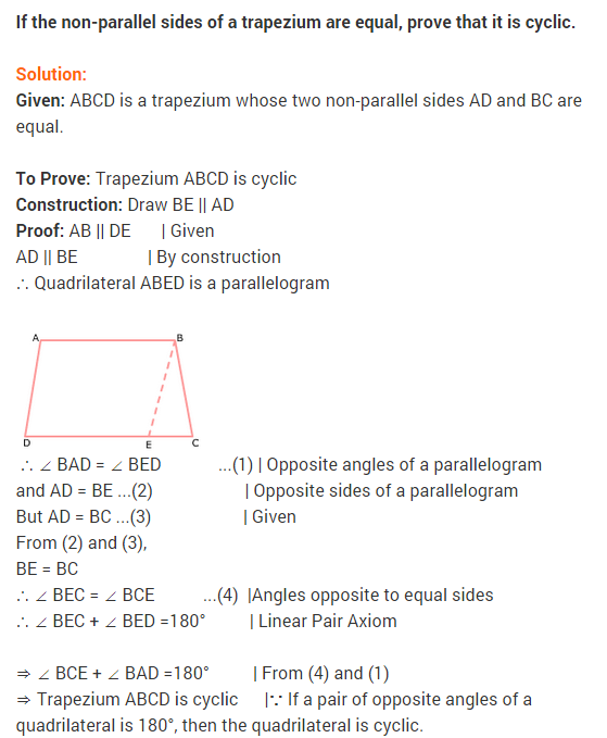 NCERT Solutions for Class 9 Maths Chapter 10 Circles Ex 10.5 A8