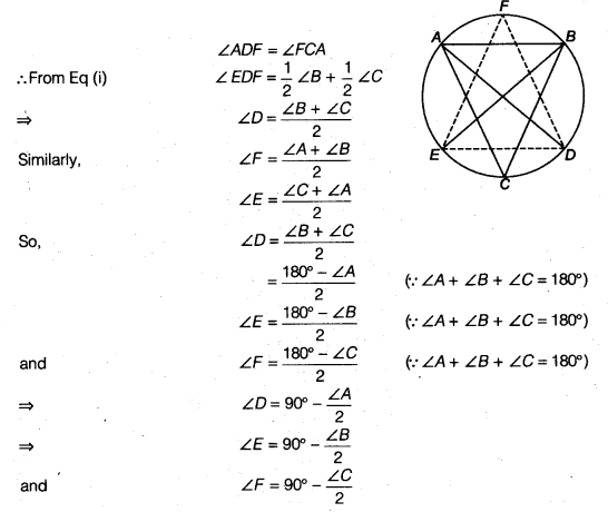 NCERT Solutions for Class 9 Maths Chapter 10 Circles Ex 10.6 A8