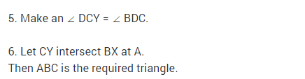 NCERT Solutions for Class 9 Maths Chapter 11 Constructions Ex 11.2 Q6.1