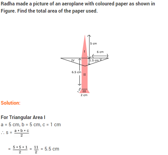 NCERT Solutions for Class 9 Maths Chapter 12 Heron's Formula Ex 12.2 A3