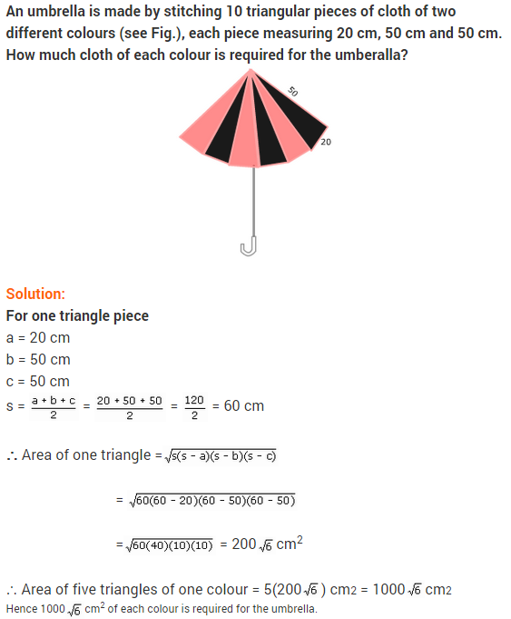 NCERT Solutions for Class 9 Maths Chapter 12 Heron's Formula Ex 12.2 A6