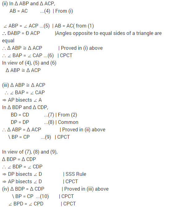 NCERT Solutions for Class 9 Maths Chapter 7 Triangles Ex 7.3 q1.1