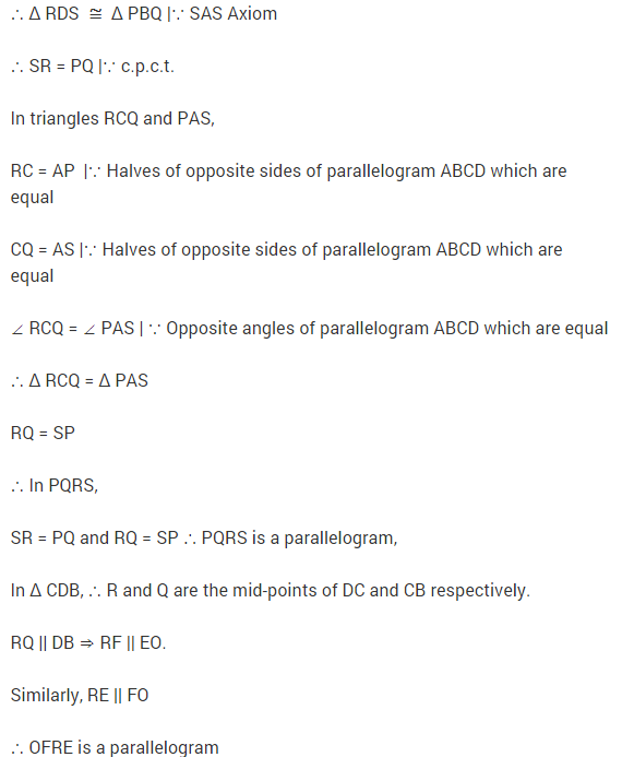 NCERT Solutions for Class 9 Maths Chapter 8 Quadrilaterals Ex 8.2 q2.1