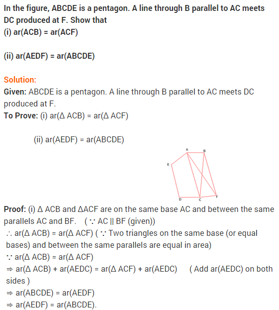 NCERT Solutions for Class 9 Maths Chapter 9 Areas of Parallelograms and Triangles Ex 9.3 A11
