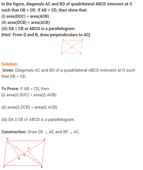 NCERT Solutions for Class 9 Maths Chapter 9 Areas of Parallelograms and Triangles Ex 9.3 A6