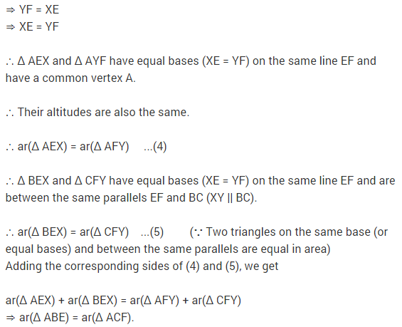 NCERT Solutions for Class 9 Maths Chapter 9 Areas of Parallelograms and Triangles Ex 9.3 A8.1