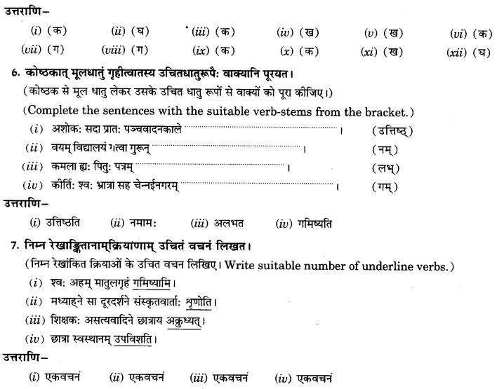 NCERT Solutions for Class 9th Sanskrit Chapter 10 Vidhiliga Lakarah 21