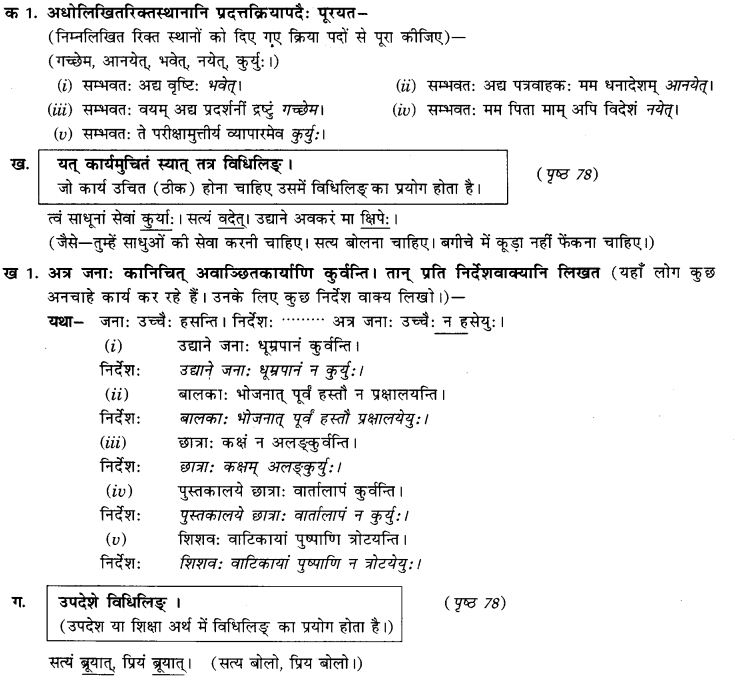 NCERT Solutions for Class 9th Sanskrit Chapter 10 Vidhiliga Lakarah 7