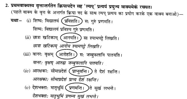 NCERT Solutions for Class 9th Sanskrit Chapter 17 Tumun Katvaa Layapa Pratyayanam Prayogah 5