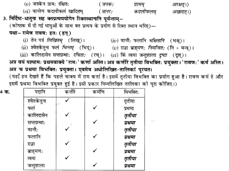 NCERT Solutions for Class 9th Sanskrit Chapter 18 Kt Ktvatu Pratyayoh Prayogah 3