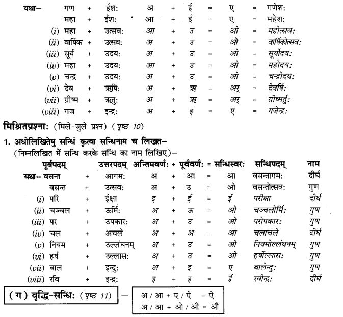 NCERT Solutions for Class 9th Sanskrit Chapter 2 Sandhiha Prakaranam Swarasandhiha 5
