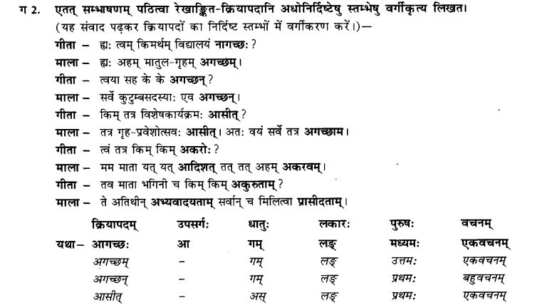 NCERT Solutions for Class 9th Sanskrit Chapter 7 Bhutakalah 7