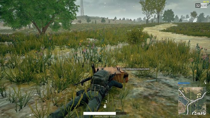 PUBG Lie Down While Looting Enemy Crates 18