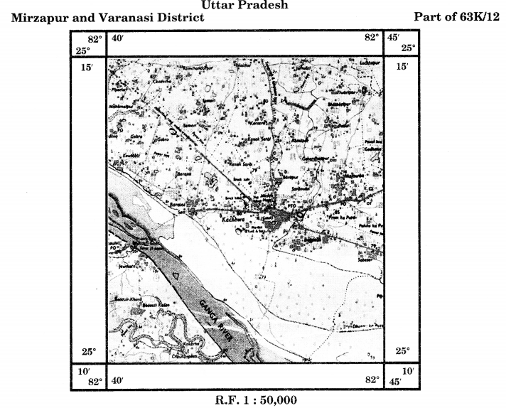 Practical Work in Geography Class 11 Solutions Chapter 5 Topographical Maps Exercise B