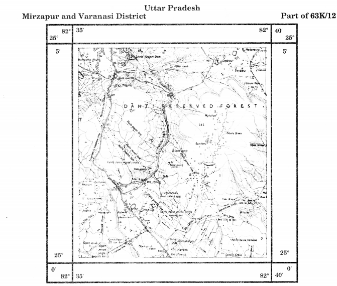 Practical Work in Geography Class 11 Solutions Chapter 5 Topographical Maps Exercise C