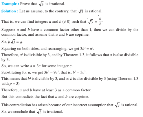 Prove that root 3 is irrational