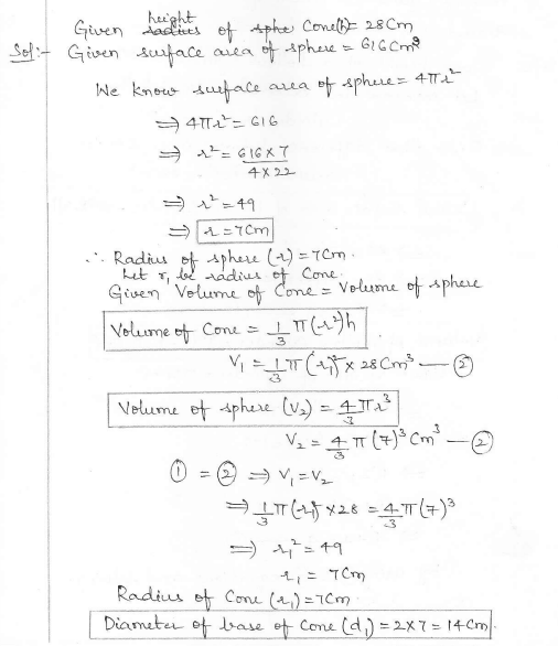RD Sharma Class 10 Solutions Surface areas and Volumes Ex 16.1 Q43