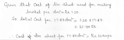 RD Sharma Class 10 Solutions Surface areas and Volumes Ex 16.3 Q1_ii