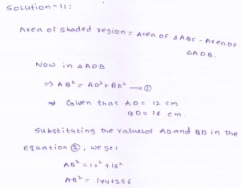 RD-Sharma-class 9-maths-Solutions-chapter 12 - Herons Formulae -Exercise 12.1 -Question-11