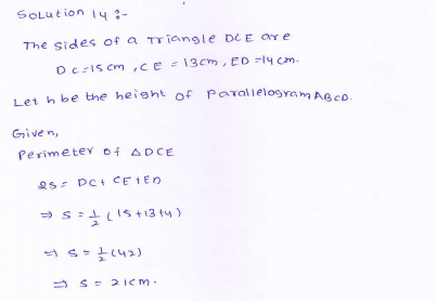 RD-Sharma-class 9-maths-Solutions-chapter 12 - Herons Formulae -Exercise 12.2 -Question-14