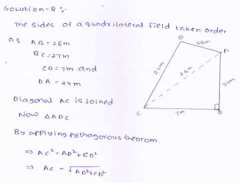 RD-Sharma-class 9-maths-Solutions-chapter 12 - Herons Formulae -Exercise 12.2 -Question-2