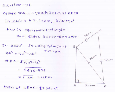 RD-Sharma-class 9-maths-Solutions-chapter 12 - Herons Formulae -Exercise 12.2 -Question-8