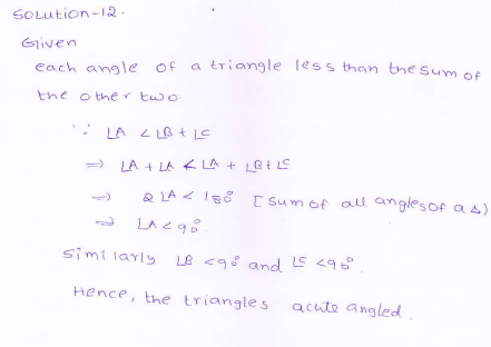 RD-Sharma-class 9-maths-Solutions-chapter 9 - Traingles and Its Angles -Exercise 9.1 -Question-12