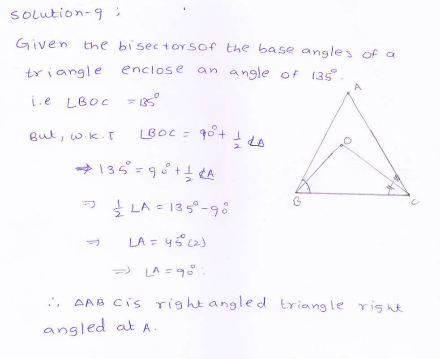 RD-Sharma-class 9-maths-Solutions-chapter 9 - Traingles and Its Angles -Exercise 9.1 -Question-9